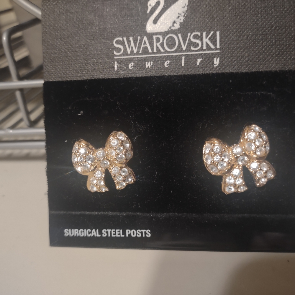 Swarovski Bow earrings